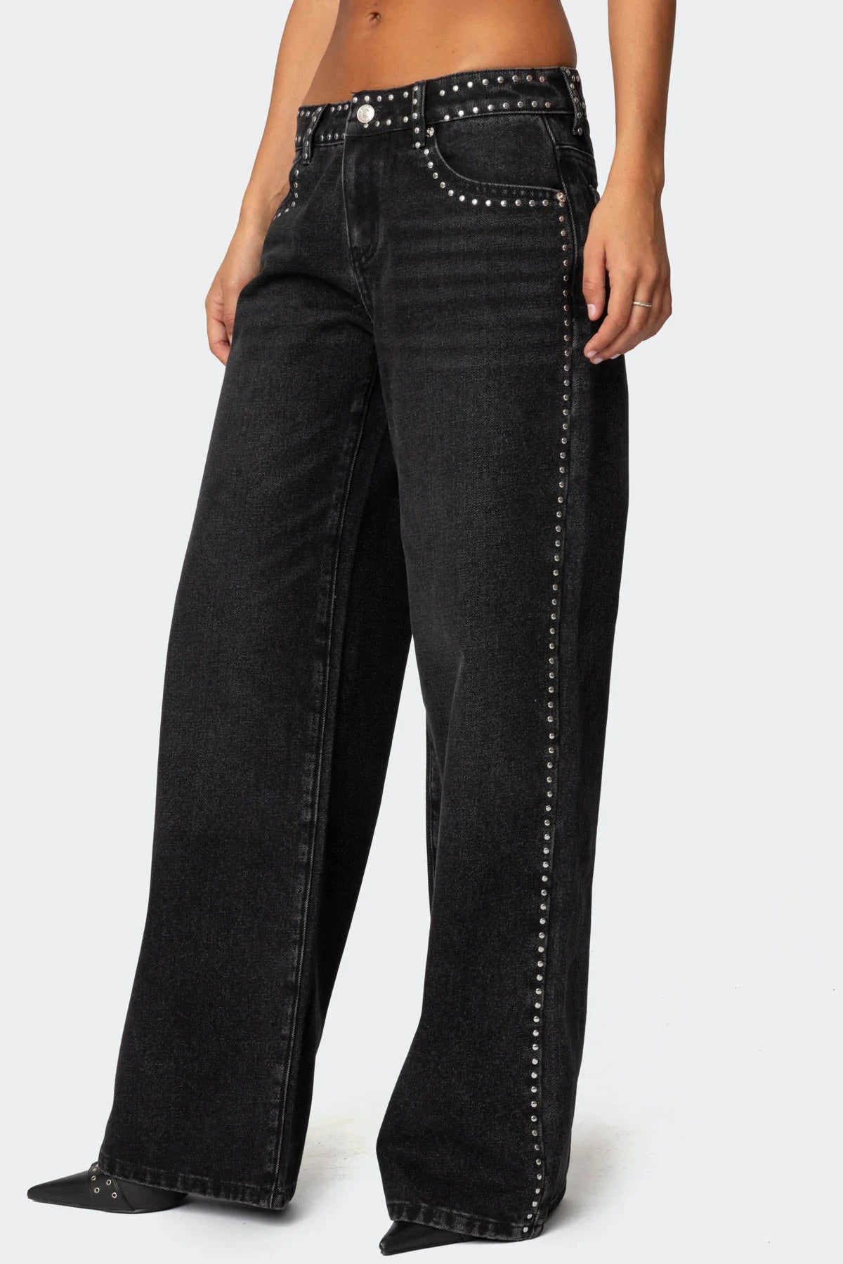 Women's Studded Denim Pants