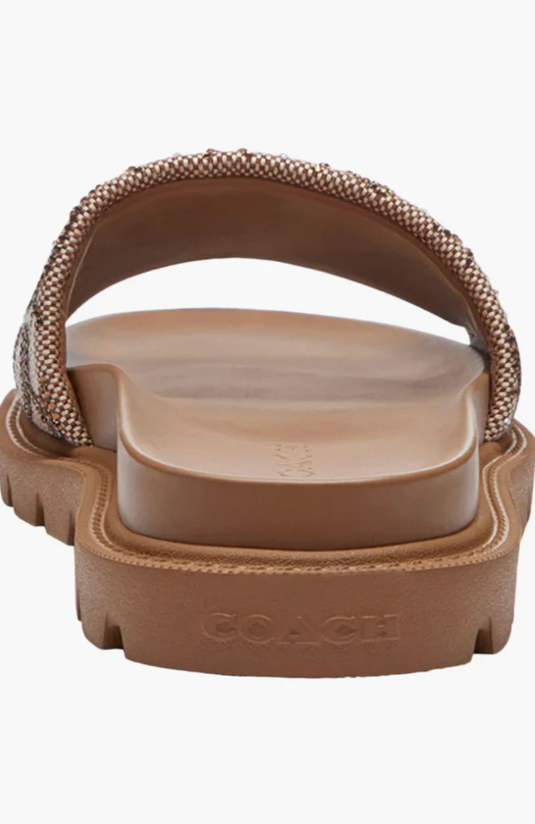 Signature Crystal Jaquard Slide