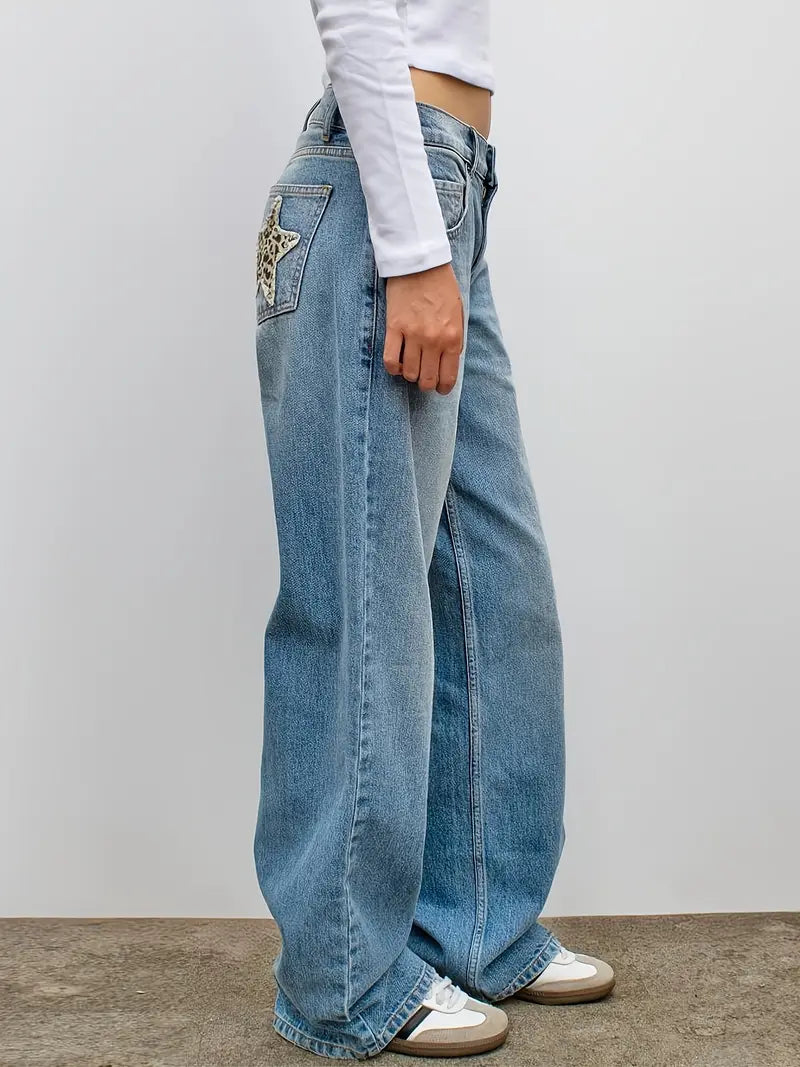 Women's Cheetah Star Jeans