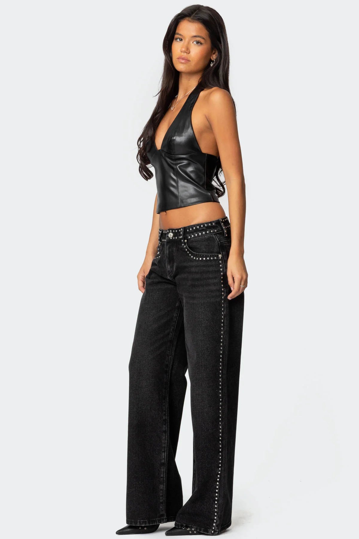 Women's Studded Denim Pants