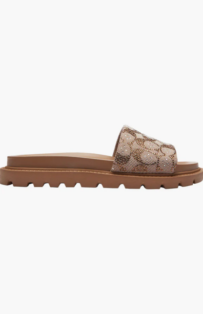 Signature Crystal Jaquard Slide